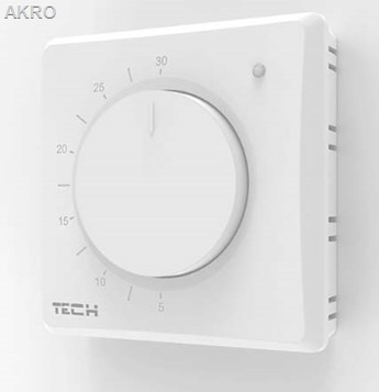 TECH Pokojowy regu. temperatury.na pokretło T-P1.1z kc520