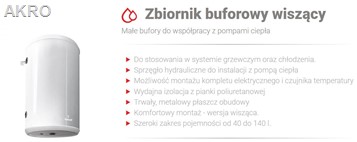 Bufor czarny 100L Galmet wiszący pionowy SG(B)