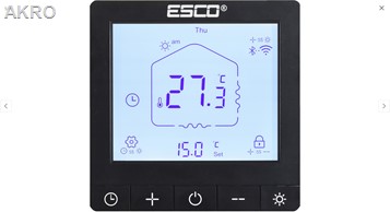 ESCO TC-710C WIFI TUYA CZARNY Sterownik Termostat