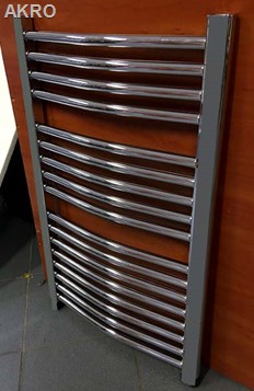 GRZEJNIK łazienkowy 60x80 CHROM łuk drabinka 329W 90°C