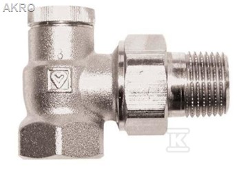 Zawór grzejnikowy kątowy 1/2" powrotny RL-1 HERZ