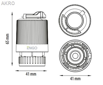 ENGO siłownik PROMOPACK/10sztuk 230V M30x1,5