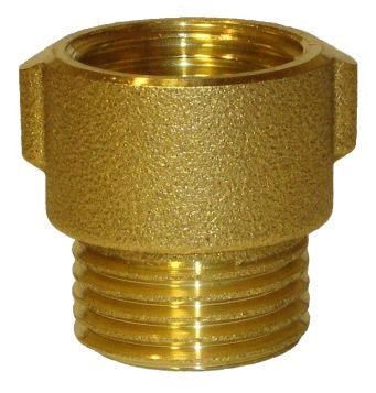 Przedłużka wzmocniona mosiężna 1/2"x20mm