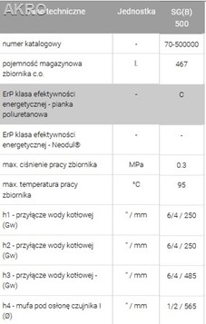 Zbiornik buforowy bez wężownicy SG(B) 500