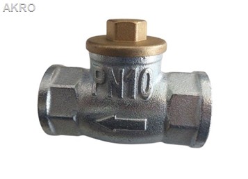 Zawór zwrotny żeliwny ocynkowany 1" poziomy DN25