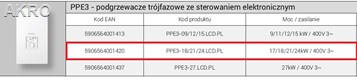 KOSPEL ELECTRONIC LCD ogrzewacz PPE3 17/18/21/24kW