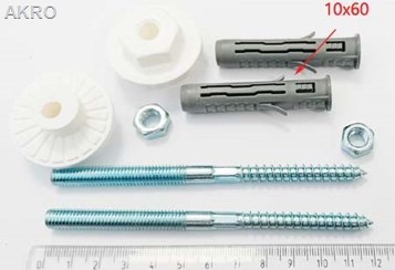 Komplet do mocowania umywalki 8x120