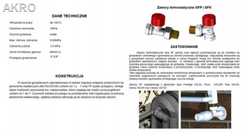 Zawór termostatyczny PROSTY 3/8" VARIO TERM SFP 10