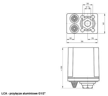 Wyłącznik ciśnieniowy do hydroforu LCA-1 0,4 Mpa