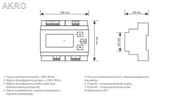 Euroster 10PCOBUD Sterownik pompy c.o.w obudowie