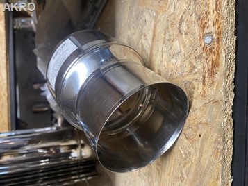 Wkład kominowy redukcja jednościenna 100+/125+