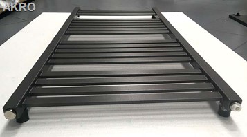 Grzejnik łazienkowy AKRO antracyt 120x53 578W rozstaw 50cm