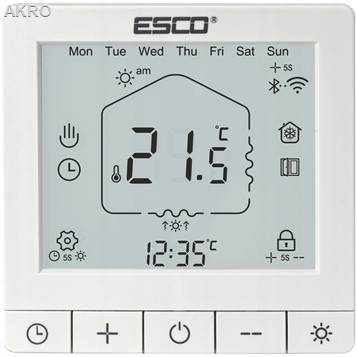 ESCO TC-720 WIFI TUYA BIAŁY Termostat DO KOTŁA pro