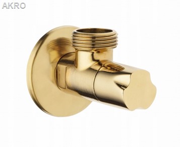Zawór kątowy głowica ceramiczna 1/2x1/2 złoty