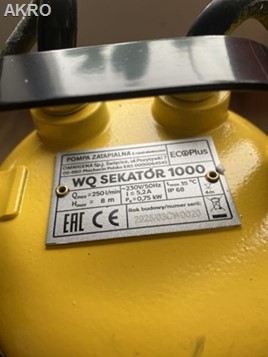 Pompa zatapialna WQ SEKATOR 1000 z rozdrabniaczem