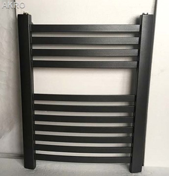 Grzejnik łazienkowy KRETA łuk antracyt 71x67 419W rozstaw 60cm