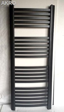 Grzejnik łazienkowy KRETA łuk antracyt 142x47 578W rozstaw 40cm