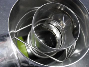 Wkład kominowy TURBO Trójnik 80/125 90°