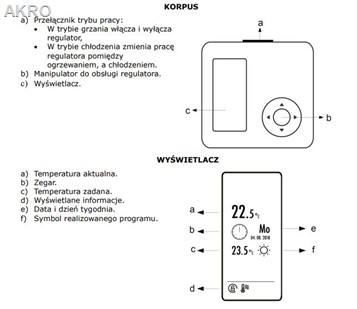 EUROSTER 4040TXRXB bezprzewodowy sterownik CZ