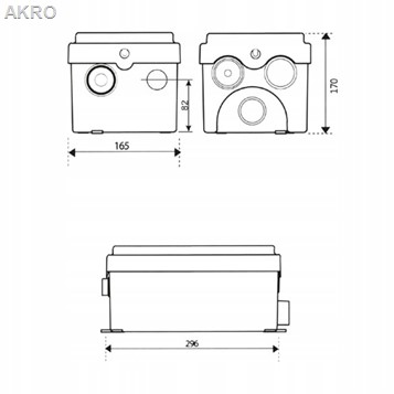 Przepompownia Aquasan mini bez WC IBO 250W