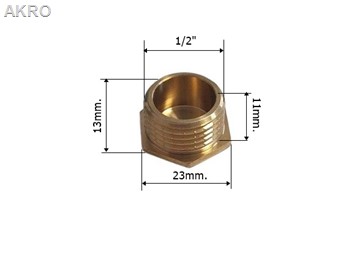Korek mosiężny 1/2"