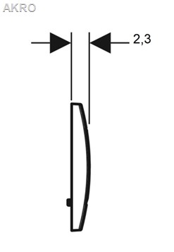 Przycisk geberit Delta 30 CHROM