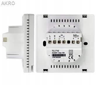 ESCO TC-710 BIAŁY Termostat Maty Folii Grzewczej