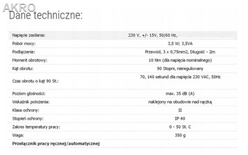 Siłownik zaworu mieszającego MIX MP10 Womix