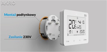 TECH ST-293zv3 dwustanowy BIAŁY przewodowy p/t