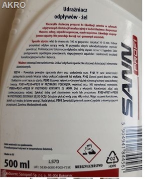 Sann Profi udrażniacz odpływów żel 500ml