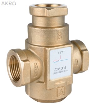 AFRISO Zawór temperaturowy ATV 333, Rp1" Kvs 9 45°