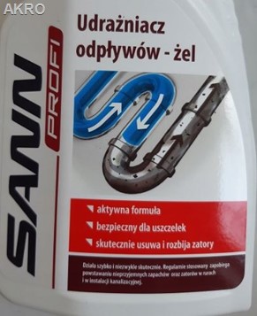 Sann Profi udrażniacz odpływów żel 500ml