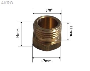 Korek mosiężny 3/8"