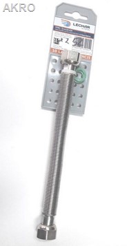 Wężyk do wody nierdzewny 1/2" 220mm-420mm WW