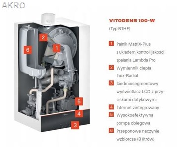 PAKIET VITODENS 100-W 25kW 1F+VITOCELL 100l. CUGA