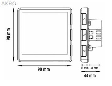 Regul.ENGO EFAN 230V biały podtynk Wi-FI