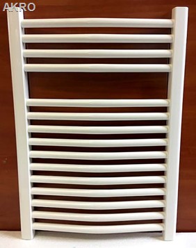 GRZEJNIK łazienkowy 60x70 biały łuk drabinka 455W 90°C