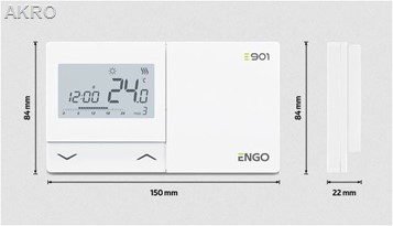 ENGO E901 przewodowy regulator temperatury