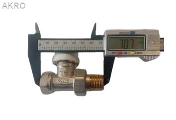 Zawór grzejnikowy termostatyczny 3/4" prosty M30x1,5