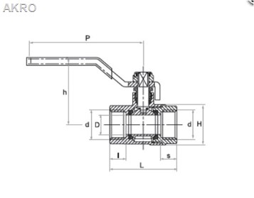 Zawór kulowy do pary 3/4 30bar 180°C Grand Premium