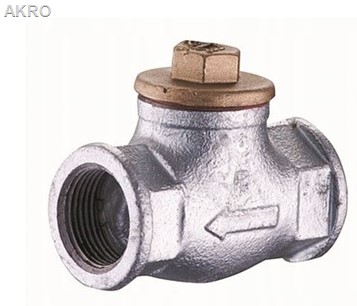 ZAWÓR ZWROTNY FI 32 1 1/4" ŻELIWNY POZIOMY KFA