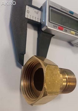 Łącznik wodomierza 1/2" - komplet