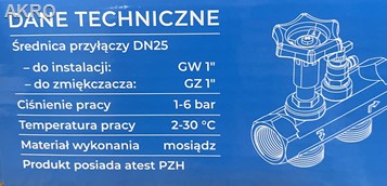 Zawór grzybek przyłączeniowy SB KLARPOINT klarwod