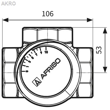 AFRISO Zawór mieszający 3-drogowy 2" Pro-Click