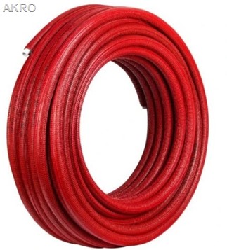 Rura PEX HERZ 16mm w otulinie CZERWONEJ 100m