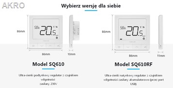 SALUS SQ610 QUANTUM Regulator BIAŁY