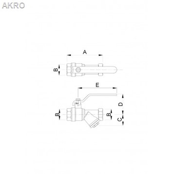 Zawór z filtrem 3/4"