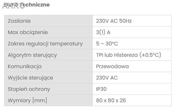 ENGO ESIMPLE230B regulator temperatury kc723
