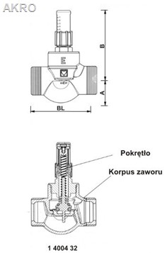 HERZ Zawór nadmiarowy różnicy ciśnienia DN20