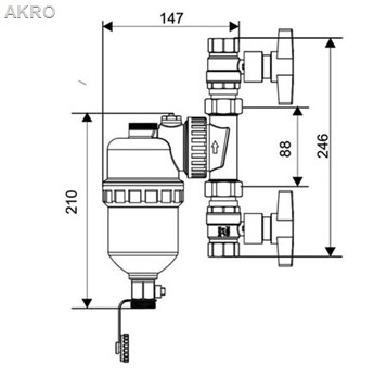 Separator magnetyczny 1"Goshe